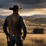 the essence of Cole Hauser's character, Rip Wheeler, in a single image