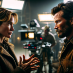 DALL·E 2023 11 18 07.12.04 An image of two individuals resembling characters from a dramatic series similar to those in Yellowstone. One resembles a woman like Kelly Reillys c